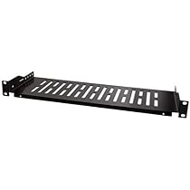 Étagère Rack 19" 1U Ventilée 250mm - Capacité 20kg, Acier, Pour Switch, NAS, Serveur