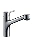 Produktbild hansgrohe Talis S Einhebel-Küchenmischer, Komfort-Höhe 165mm mit ausziehbarer Brause, edelstahl-optik