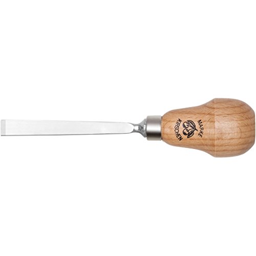 Kirschen Kerbschnitzbeitel mit Birnenheft Stich 1, gerade - 4mm