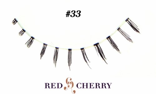 Red Cherry False Eyelashes Style #33 (Underlashes)