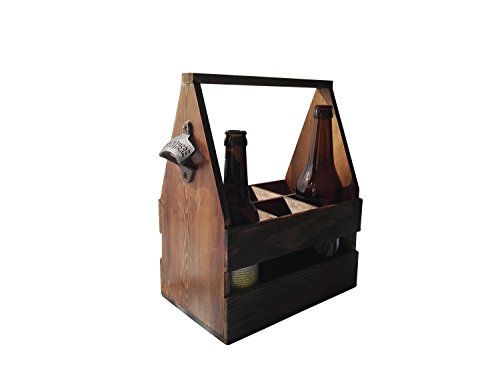 Bierträger, Flaschenträger im Vintage Look mit eckigem Griff - 6