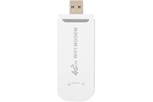 SXHLSELLER 4G LTE USB WiFi Modem Dongle - Wireless Router with SIM Card Slot, 150Mbps High-Speed Mobile Internet Adapter, Supports 10 Users, for Tablets, Laptops, Phones, PC, Car & Outdoor Use