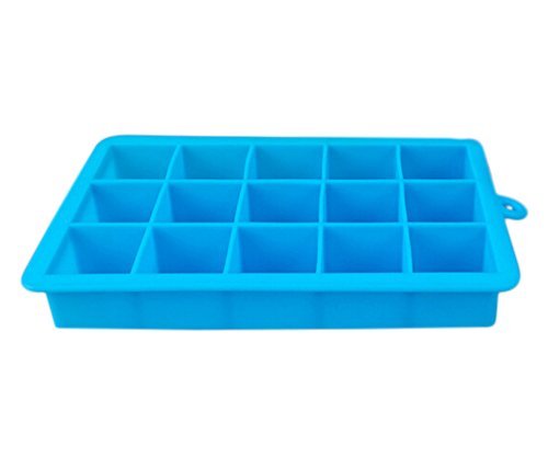 wicemoon Ice Tablett umweltverträglich quadratisch Ice Lattice DIY 15 ladeanschlussdeckel Raster von ICE aus Silikagel Modell blau - 2