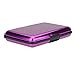 Produktbild mi ji Aluminium Kreditkarte für den gewerblichen Namen der wasserdichten Box des Kartenhalter Geldbeutel Tasche Box - lila