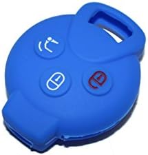 Silicone Cover for Mercedes Benz, Smart City Coupé, Roadster, Fortwo, Forfour key fobs blue
