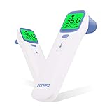 Thermomètre Bébé, FOCHEA 4 en 1 Thermometre Infrarouge Frontal et Auriculaire pour Bébé, Enfants et Adultes avec Mémoire de 40 Données et Avertisseur de Fièvre, Certifications CE/RoHs/FDA