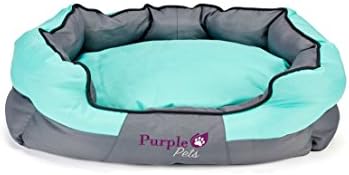 Purple Pets Dog Bed, Dog Cushion, Puppy Bed, Dog Pillow, Dog Sofa, Dog Baskets, Cat bed, Traditional' Turquoise