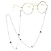 Produktbild Susulv Gargantilla de Punk Stilvolle Rutschfeste Highlight Perle Brille Kette Brillenband Schnüre Sonnenbrillenhalter Einfachheit Lanyard Halskette Brillenhalter Halsband Collar