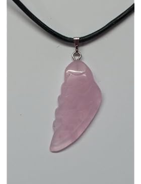 Edelstein-Anhänger, Engelsflügel Rosenquarz