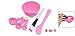 Well-Goal Ladies Cosmetic 4 in 1 DIY Facial Mask Bowl Brush Stick Measuring Spoon Pink