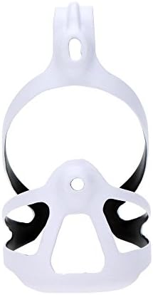 Ruifu Super Lightweight Cycling Bicycle Mountain Bike Full Carbon Fiber Water Bottle Holder Cage (White)