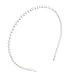 Sourcingmap Beads Faux Pearls Embellished Slim Girls Headband Hair Hoop, White