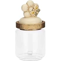 Barattolo THUN In Vetro Con Coperchio In Legno - Elegance, 400ml, Ø9cm, H11cm - Foto 9