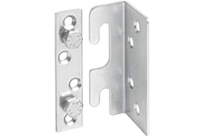 EMOEBELBESCHLAEGE 4 Set Bettbeschlag Bettbeschläge Bettverbinder Metallverbinder Haken