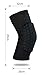 Produktbild Warmth Supplies Sport-Knieschützer Waben-Basketball-Knieschützer, Ultradünne Warme Anti-Kollisions-Beinprotektoren,Black,XL