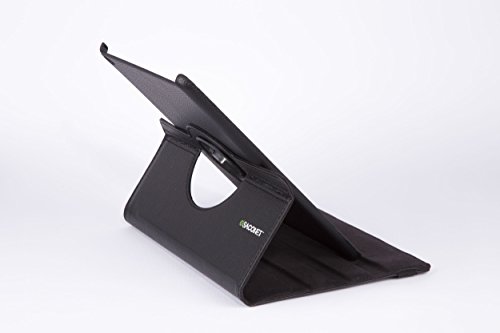 SCHWARZ iPad 2 3 4 360 Grad rotierende Ledertasche Smart Case Hülle für das neue Apple iPad 2 iPad 3 iPad 4 mit Retina Display voll kompatibel mit der Sleep-Funktion + Displayschutzfolie + kapazitiver Stift - 6