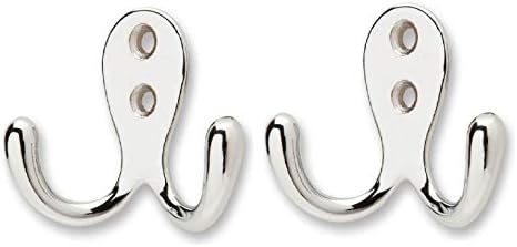 SMART SHOPHAR Aluminium Alloys Single Jack(J) Wall Hook 1 Leg Silver, Pack of 6 / Heavy Duty J Hook for Hanging Keys, Cup, Coat, Hat, Kitchens Towel, Bathroom, Office/Screws with Plastic Plugs