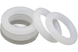 RTKYYZ 10 Stück weiße O-Ring-Dichtung aus lebensmittelechtem Silikon, CS 5 mm, AD 15~155 mm, wasserdichte Unterlegscheibe, runde O-Form, VMQ-O-Ringe, Silikonring(OD 30MM ID 20MM_CS 5MM)