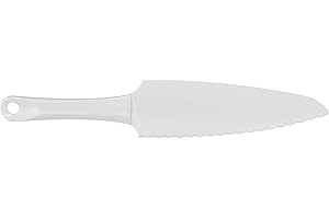Zenker Tortenmesser, 29 cm Patisserie, praktischer Küchenhelfer aus Kunststoff, Küchenutensil zum schneiden, anheben und servieren von Kuchen, schonend zu allen Oberflächen, Farbe: weiß