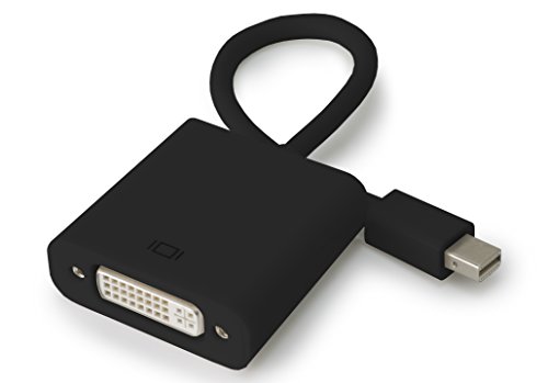 MyGadget Mini Displayport auf DVI Adapter – DP Konverter Kabel – Zubehör für Apple MacBook Air, Pro, iMac, Mac, Surface Pro, Lenovo (Schwarz) - 5