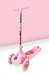 StarAndDaisy Toddler Scooter (Foldable) with 3 Wheels Having Led Lights & Height Adjustable for Kids ( 4year+ Age ) | Color ? Blue