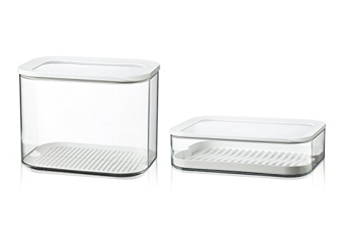 MEPAL ROS. Kühlschrankdose Käse 2000ml Modula weiß - 6