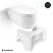 Produktbild #benehacks Der Erleichterungshelfer - Toilettenhocker - WC Hocker - Darmreinigung - Prävention Hämorrhoiden (weiß)