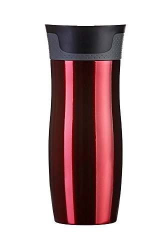 Contigo West Loop Thermobecher 2.0, mit Deckel-Verschluss, 470 ml, Rot, weitere Farben erhältlich - 2