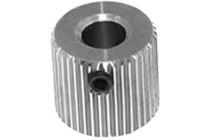 I3D SÉLECTION Pignon/Roue dentée d'entrainement en inox 40 dents pour axe de 5 ou 8mm - Extrudeur imprimante 3D (Axe 5mm)