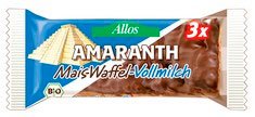 Preisvergleich Produktbild Allos Amaranth Mais Waffel Vollmilch, Allos 37 g