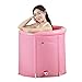 Produktbild Folding bathtub Faltbadewanne des Schwammbodens 80X80 cm für Erwachsene Badfass zu Hause Ganzkörper Bad Fass große Badewanne Baby Pool