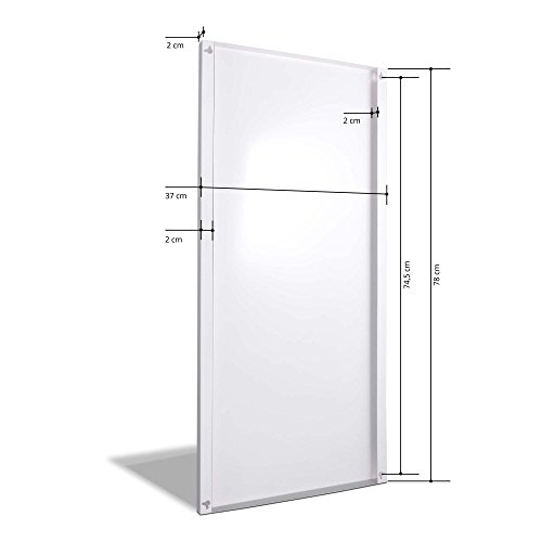 banjado – Design Magnetwand Memoboard 37x78cm Pinnwand Magnettafel mit Motiv Dünen - 2
