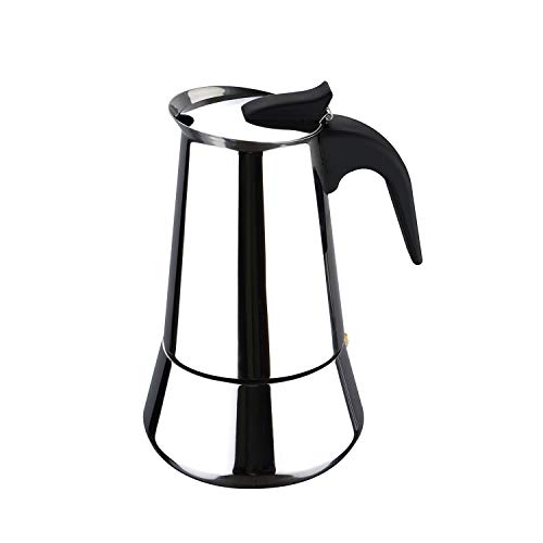 BergnerStainless Steel Coffee Maker - Barista Espresso Maker - Suitable for Induction - Serves 6 Cups
