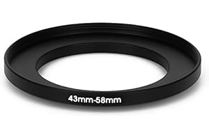 FITTINGS4YOU Adaptador de filtro Step Up 43-58 mm, 43-58 mm