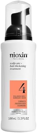 Nioxin System 4 Scalp + Hair Thickening Leave On Treatment - Siero per Capelli Danneggiati con Diradamento Avanzato - Niacinamide e Biotina (100ml)