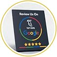 Google NFC Stand | Ready to Be Activated Instantly With Your Review URL (Black)