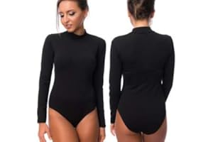 MEDIAWAVESTORE Media Wave Store Body Hein Thermique VKA37 à Manches Longues avec Demi Cou Intérieur Peluche