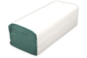 DER-VERPACKUNGS-PROFI Papierhandtücher 25x23cm Zick-Zack grün 10000 Blatt