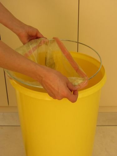 Gelber Sack – Tonne anthrazit mit gelbem Deckel – Müllsackständer – Müllständer – Mülleimer – Wertstoffständer – 60 l - 4