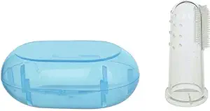 First trend Oral hygeine Tongue n Gum Cleaner for The Babies (Blue)