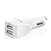 Produktbild FosPower kfz ladegerät, USB Auto Ladegerät Car Charger [4.8A/24W] [2 Port Quick Charge mit WizCharge Technology] für Apple iPhone 6s / 6s Plus / 5S / SE, Samsung Galaxy S7 / S7 Edge smartphones and tablets - Weiß