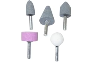 Saraoriginalshop Lot de 5 meuleuses abrasives avec tige pour perceuse visseuse, meuleuses axiales Bricolage DIY