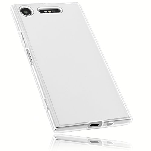 Preisvergleich Produktbild mumbi Schutzhülle für Sony Xperia XZ1 Hülle transparent weiß