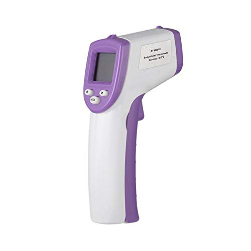 Preisvergleich Produktbild Wallfire Digitales Infrarot-Thermometer, berührungsloses Laser-Körper- & Oberflächentemperaturmessgerät mit LCD-Anzeige (Color : Purple)