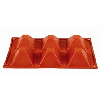 PavoniN943 Pyramid Mould, 6 Formaflex, Silicone