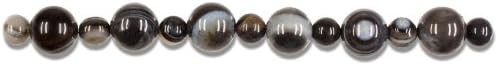 Cousin Jewelry Basics 13-Piece 6mm and 11mm Black Stripe Round