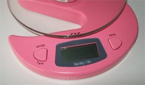 G&G KS-Pink inkl.Schüssel 6000g/1g Küchenwaage Briefwaage Tischwaage Digitalwaage Scale - 3