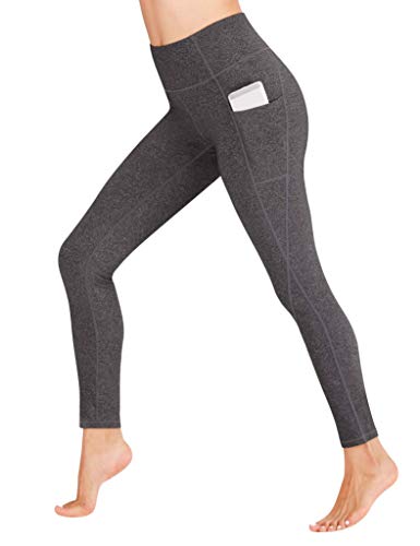 Heathyoga - Leggings - para Mujer H7521 Charcoal M