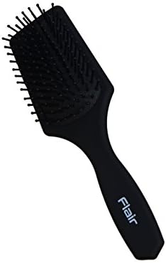 Flair F84 Paddle Hair Brush Soft Touch Ergonomic Handle &amp; Cushioned Ball Ended Nylon Pins