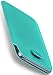 Produktbild moex LG Q7 | Hülle Türkis Sleeve Slide Cover Ultra-Slim Schutzhülle Dünn Handyhülle für LG Q7 Case Full Body Handytasche Kunst-Leder Tasche